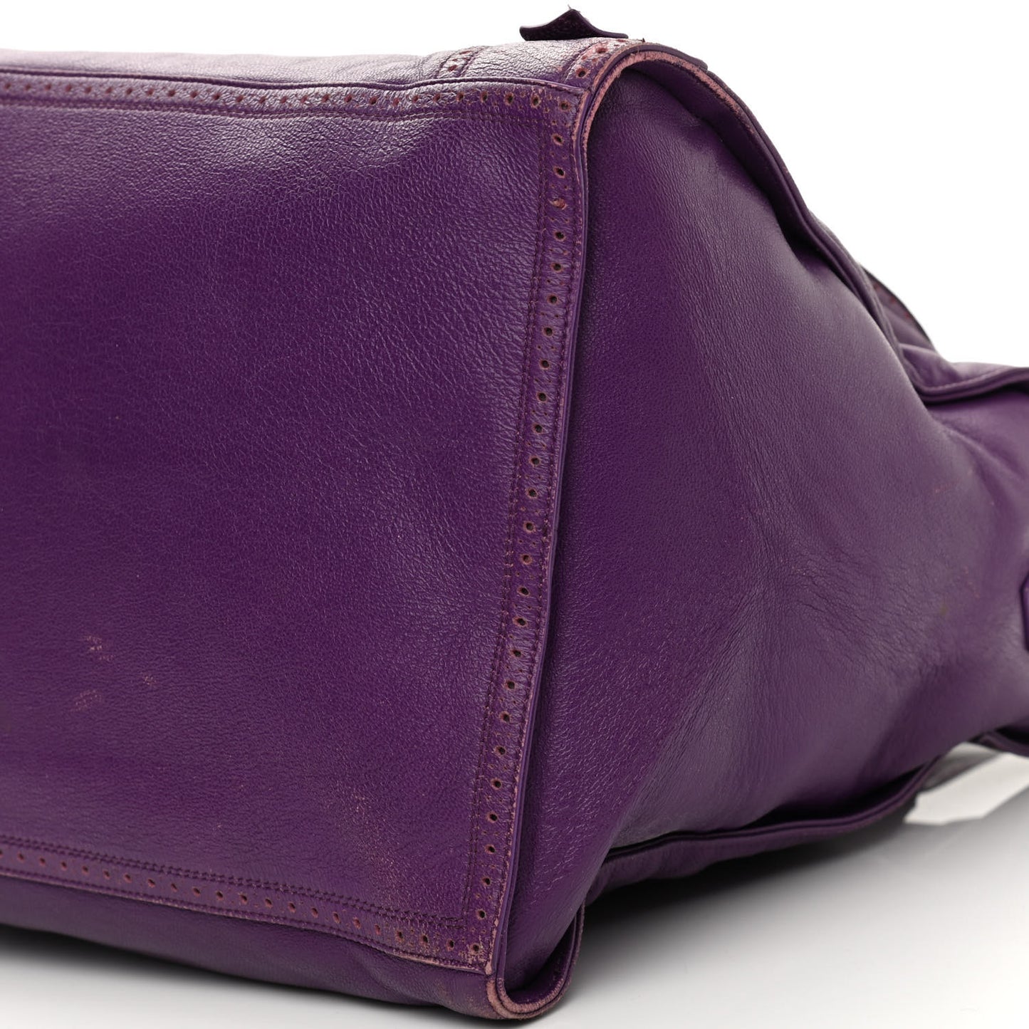 Agneau Classic Silver Hardware Riva Velo Purple
