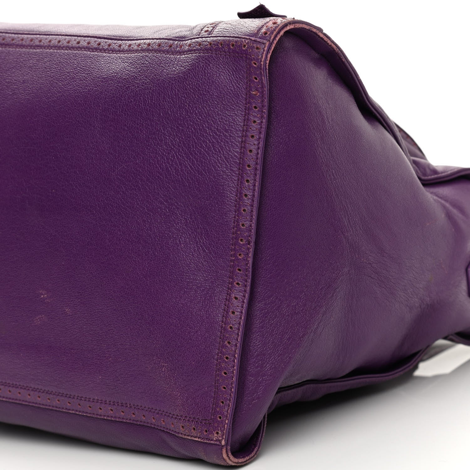 Balenciaga Agneau Classic Silver Hardware Riva Velo Purple 10 of 19