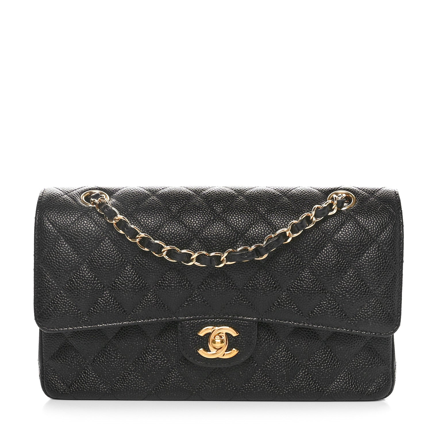 Chanel Caviar Quilted Medium Double Flap Black 1 of 11