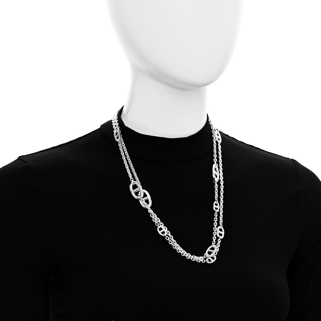 Hermes Sterling Silver Farandole Necklace 120 2 of 4