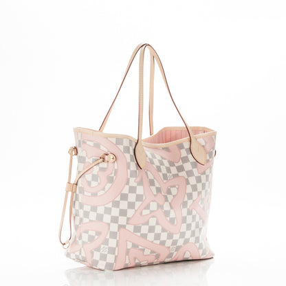 Louis Vuitton Damier Azur Tahitienne Neverfull MM 3 of 8