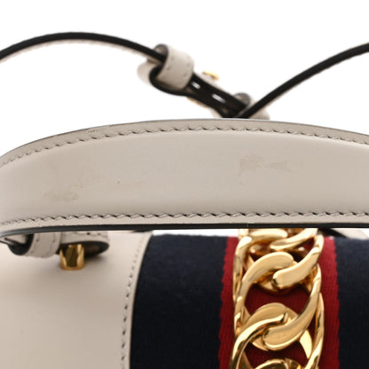 Gucci Calfskin Mini Sylvie Top Handle Bag Off White 12 of 12