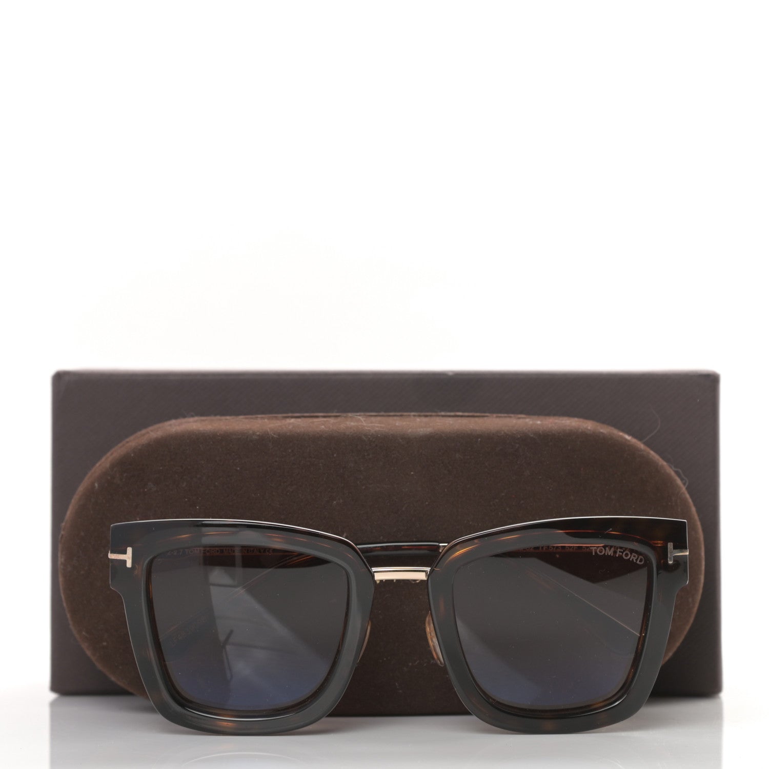 Tom Ford Acetate Lara Sunglasses TF573 Black 8 of 8