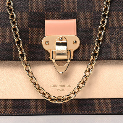 Louis Vuitton Damier Ebene Vavin Chain Wallet Creme 7 of 11
