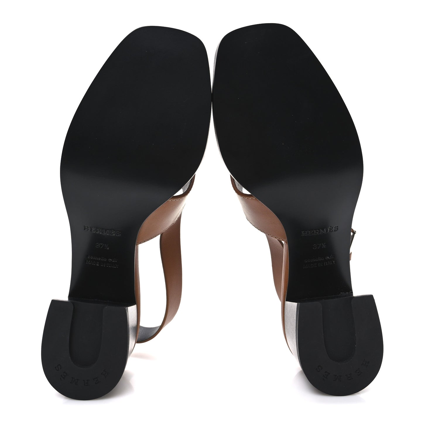 Calfskin Elbe 60 Sandals 37.5 Naturel