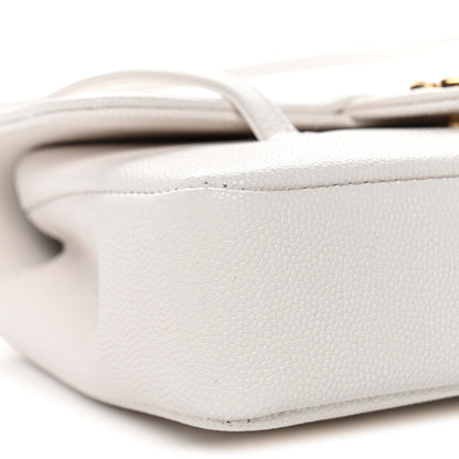 Chanel Shiny Caviar Mini Preppy Coco Shoulder Bag White 9 of 11