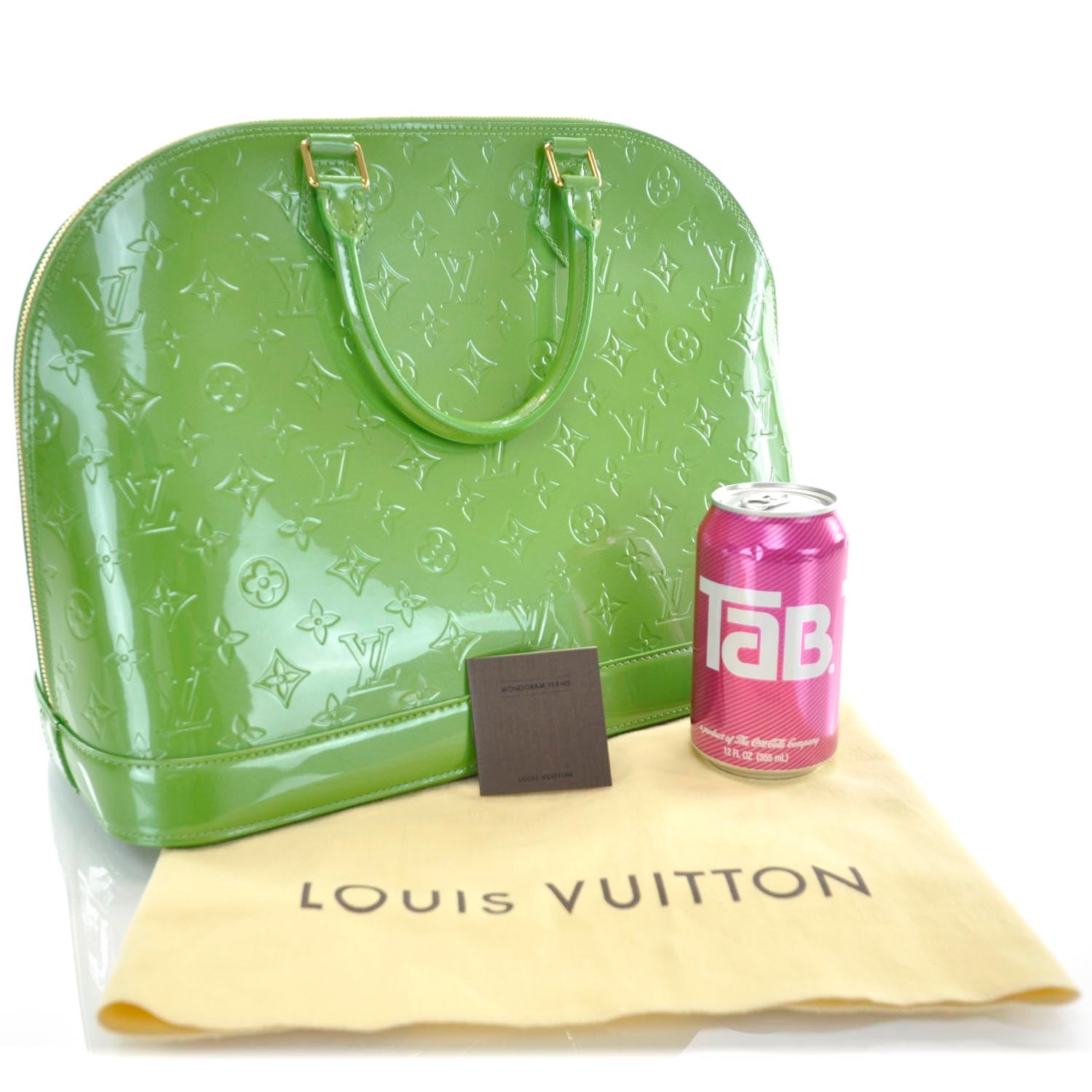 Louis Vuitton Vernis Alma MM Vert Tonic 3 of 9