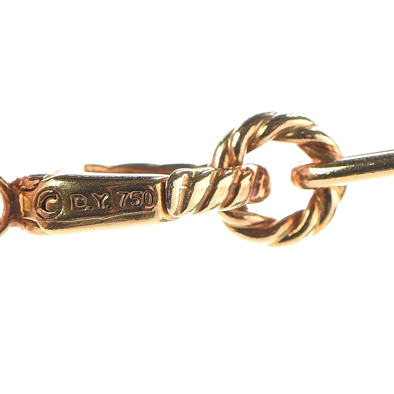 David Yurman 18K Yellow Gold Mobile Link Necklace 5 of 5