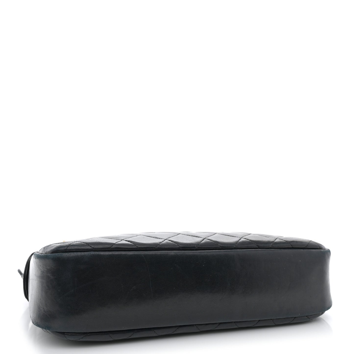 Lambskin Quilted Camera Case Black