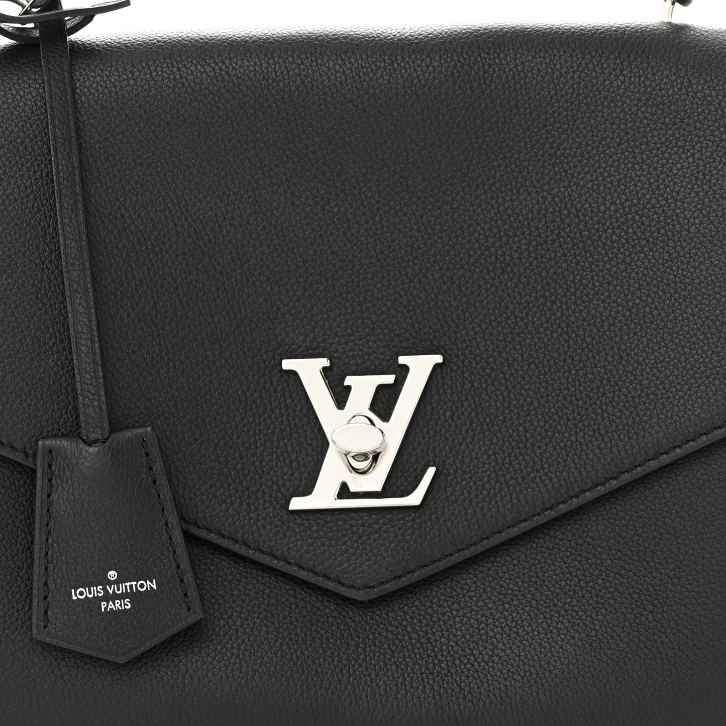 Soft Calfskin My Lockme Top Handle Black