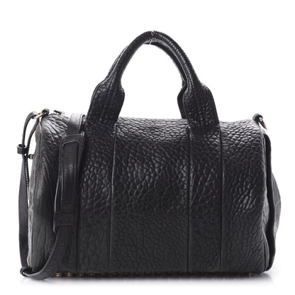 Alexander Wang Pebbled Lambskin Rocco Black Rose Gold Hardware 1 of 9