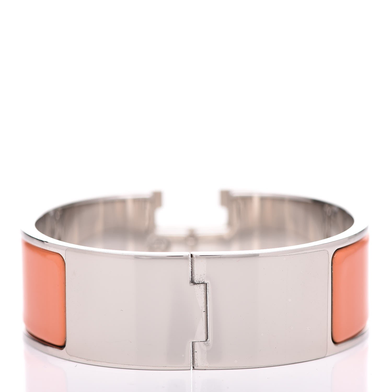 Hermes Enamel Wide Clic Clac H Bracelet PM Mango 3 of 6