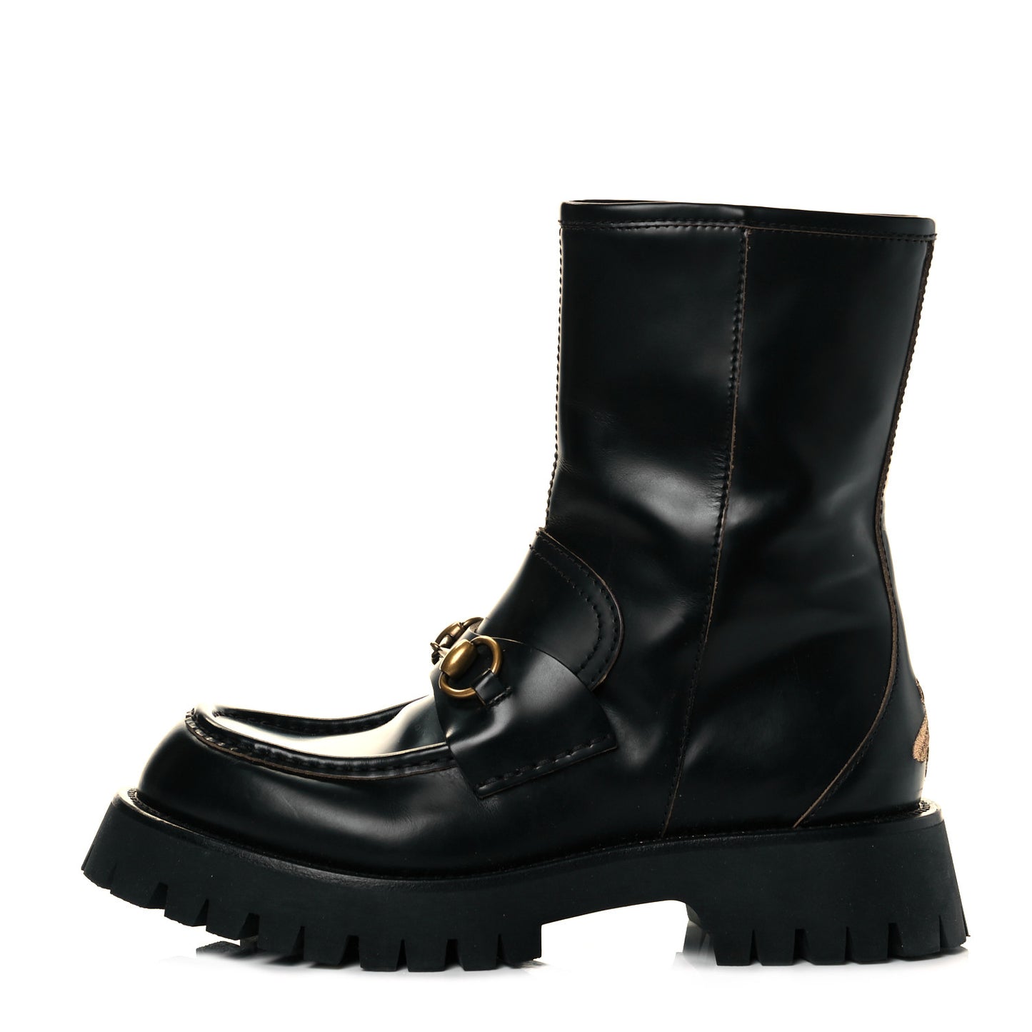 Cordovan Lux Womens Harald Horsebit 25mm Platform Boots 39 Black