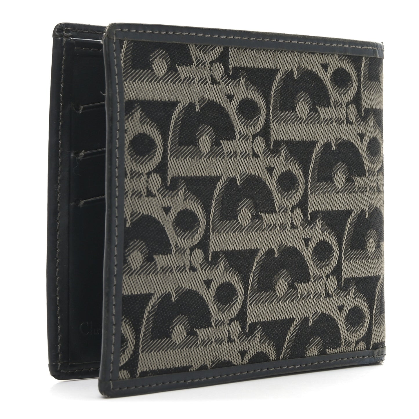 Monogram Compact Wallet Black