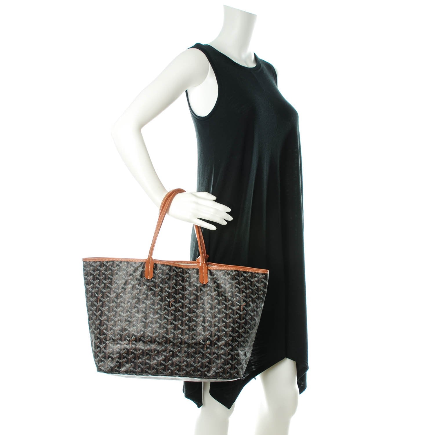 Goyard Goyardine Saint Louis PM Black Gold 2 of 8