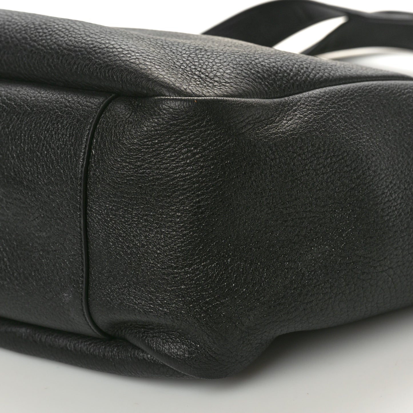 Grained Deerskin Bea Tote Black