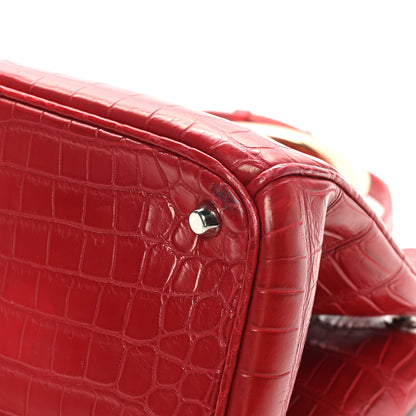 Christian Dior Crocodile Large Diorissimo Red 10 of 10
