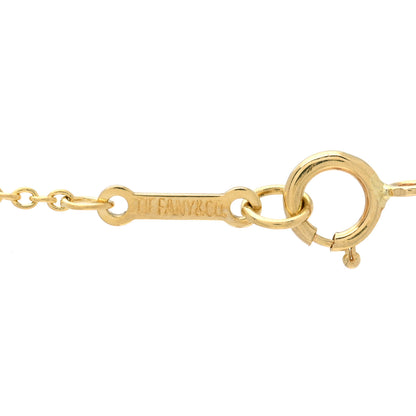 Tiffany 18K Yellow Gold Diamond .25ct Elsa Peretti Diamonds by the Yard Pendant Necklace 5 of 5