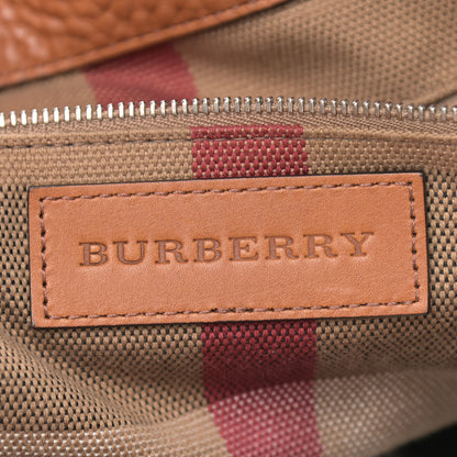 Burberry Brit Calfskin House Check Small Maidstone Saddle Brown 6 of 10