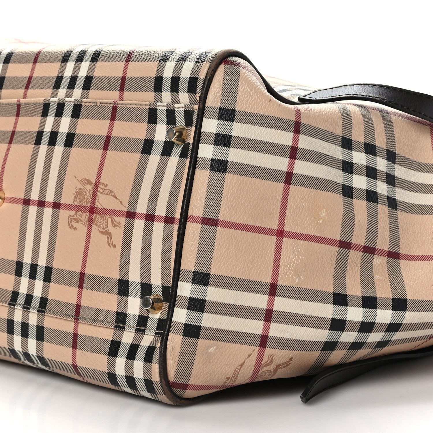Burberry Haymarket Check Large Canterbury Tote Chocolate 8 of 9