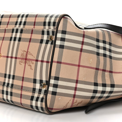 Burberry Haymarket Check Large Canterbury Tote Chocolate 8 of 9