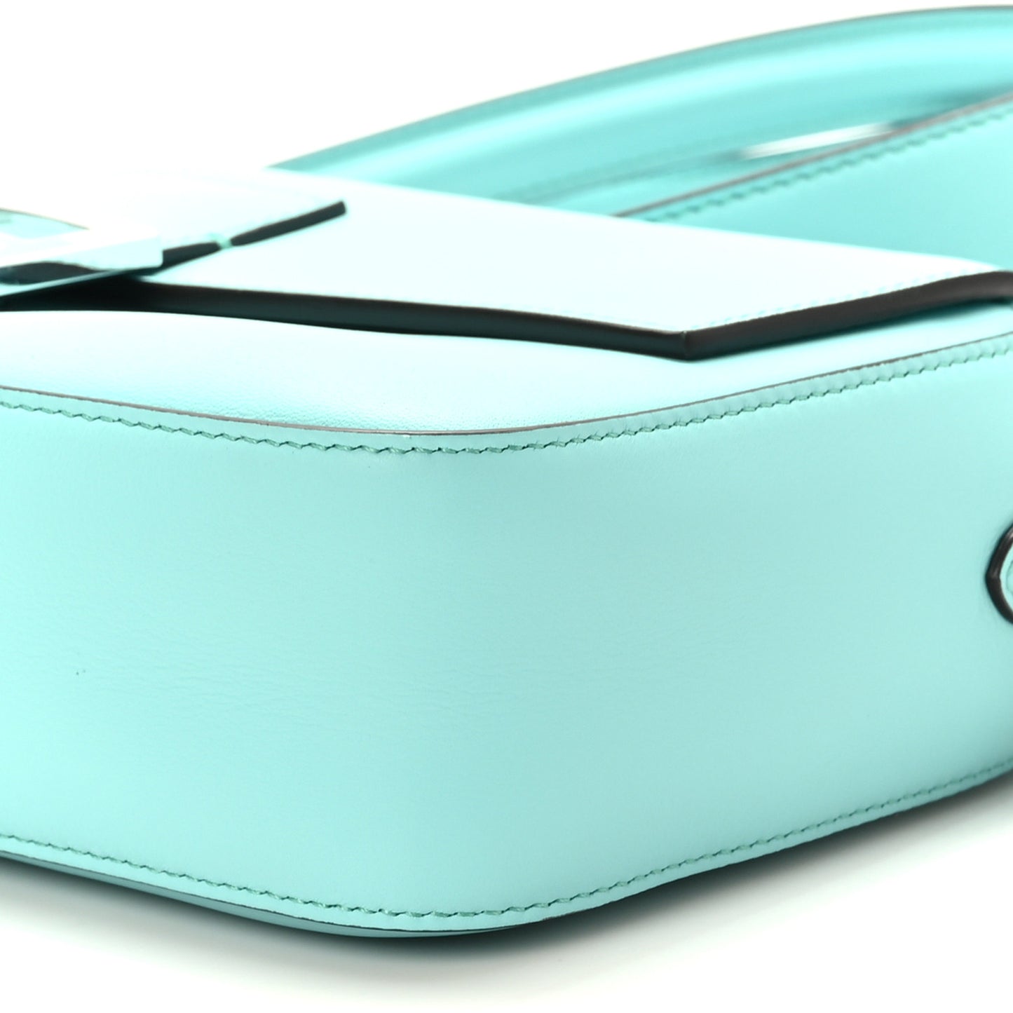 X TIFFANY Nappa Silver Baguette Blue Tiffany Silver