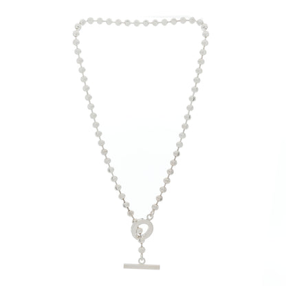 Gucci Sterling Silver Bead Toggle Necklace 2 of 5