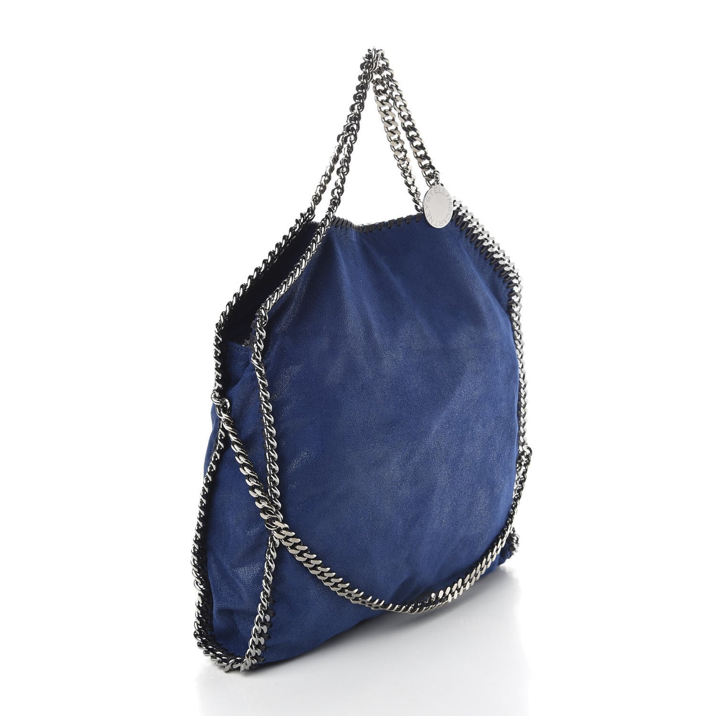Shaggy Deer Falabella Fold Over Tote Blue