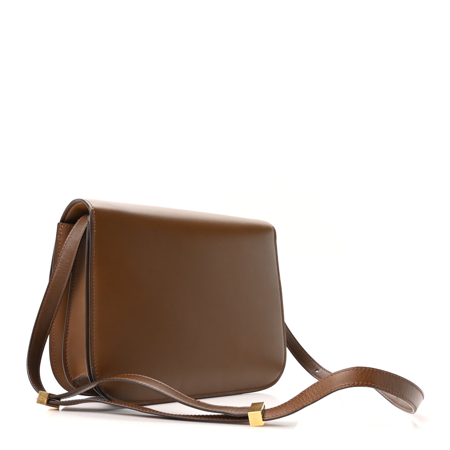 Box Calfskin Medium Classic Box Flap Bag Camel