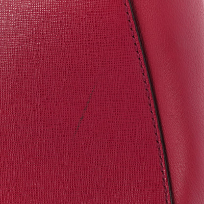 Fendi Vitello Elite Regular 2Jours Tote Rosso Scuro Ciliegia 10 of 11