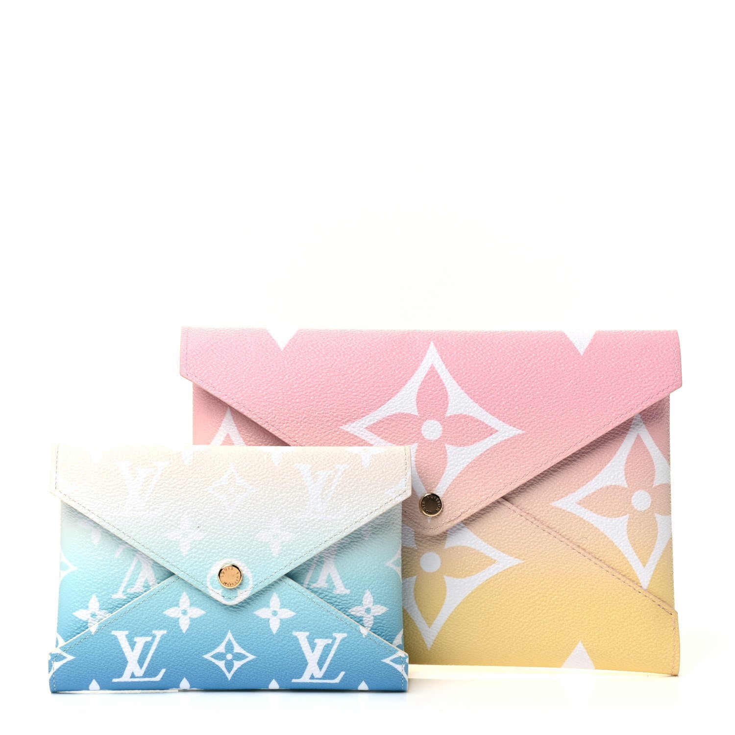 Louis Vuitton Monogram Giant By The Pool Kirigami Pochette Set Blue Mist 1 of 5