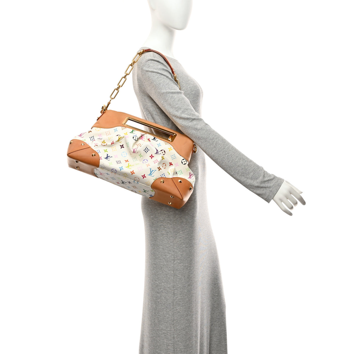 Louis Vuitton Monogram Multicolor Judy GM White 2 of 11