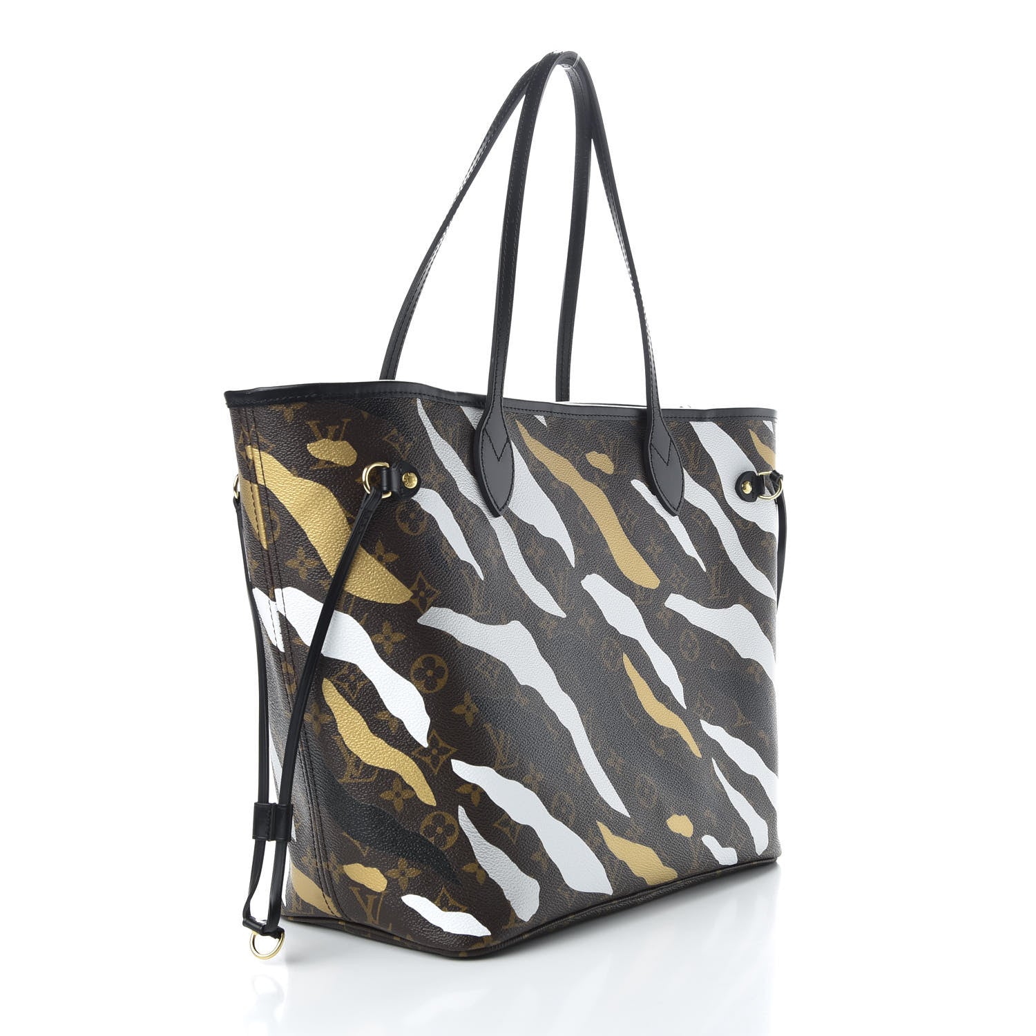 Louis Vuitton X LOL Monogram Neverfull MM Gold Silver 3 of 8