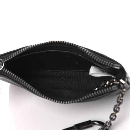 MCM Nappa Logo Embossed Mini Zip Pouch Black 5 of 12