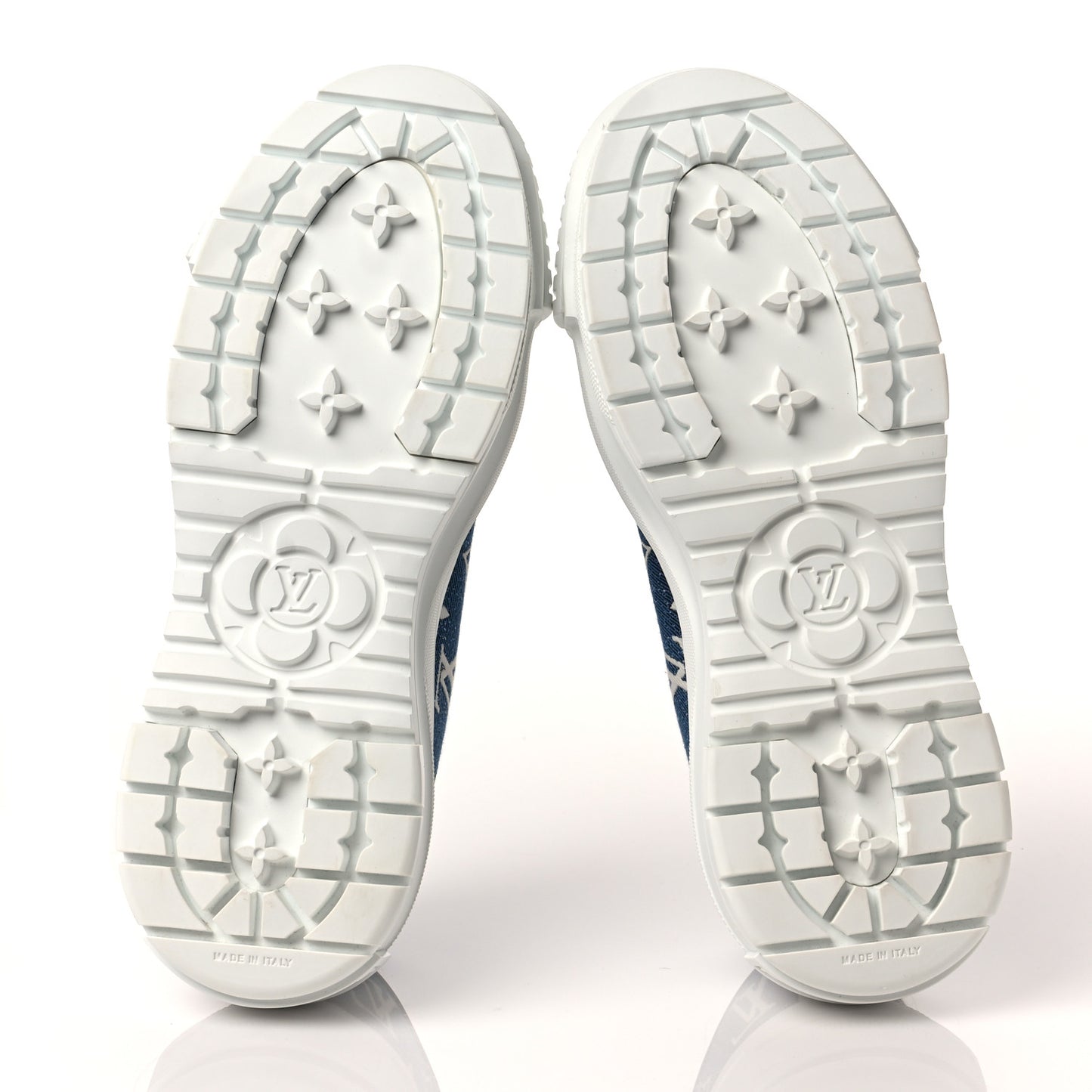 Denim Monogram Squad Sneakers 38 Marine