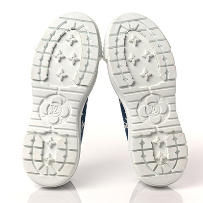 Louis Vuitton Denim Monogram Squad Sneakers 38 Marine 6 of 8
