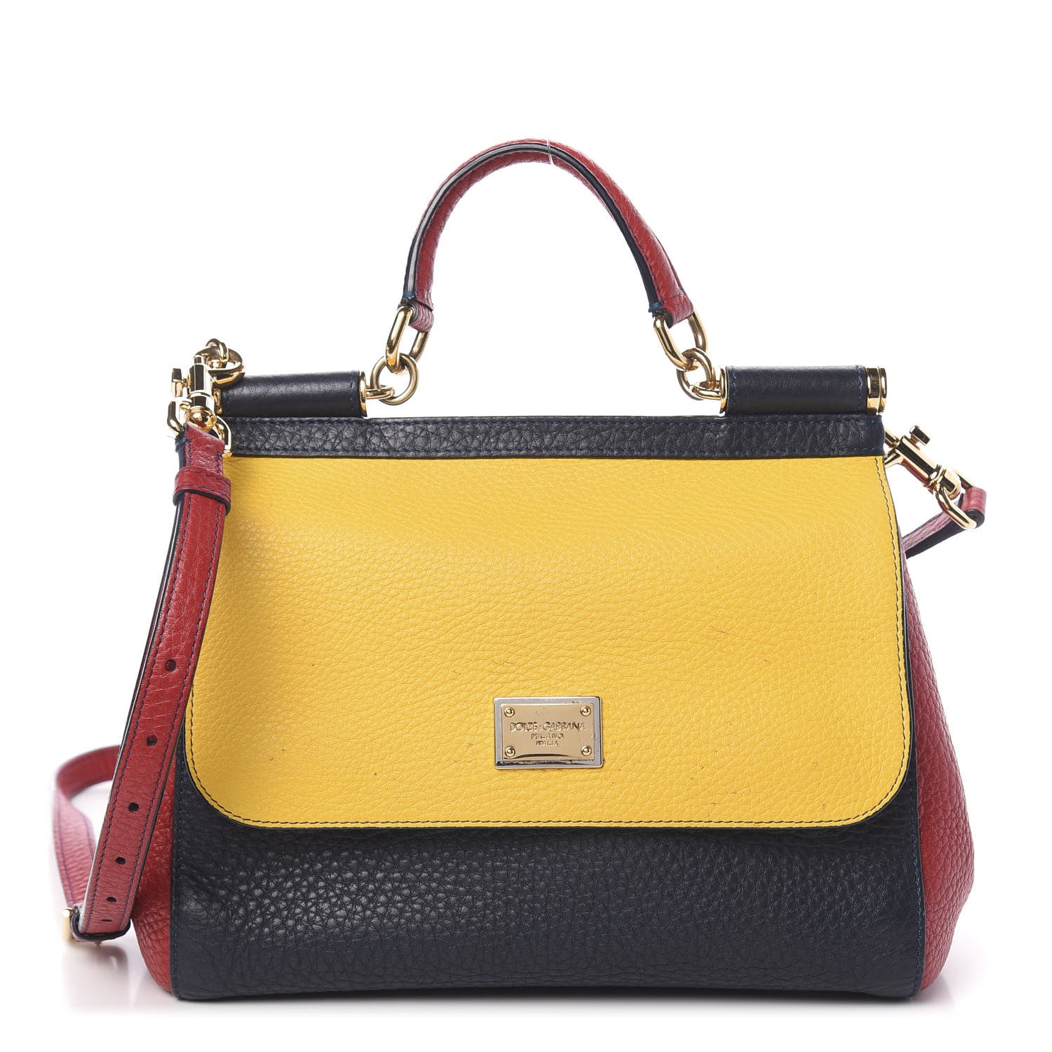 Dolce & Gabbana Grained Deerskin Medium Miss Sicily Satchel Multicolor 1 of 12