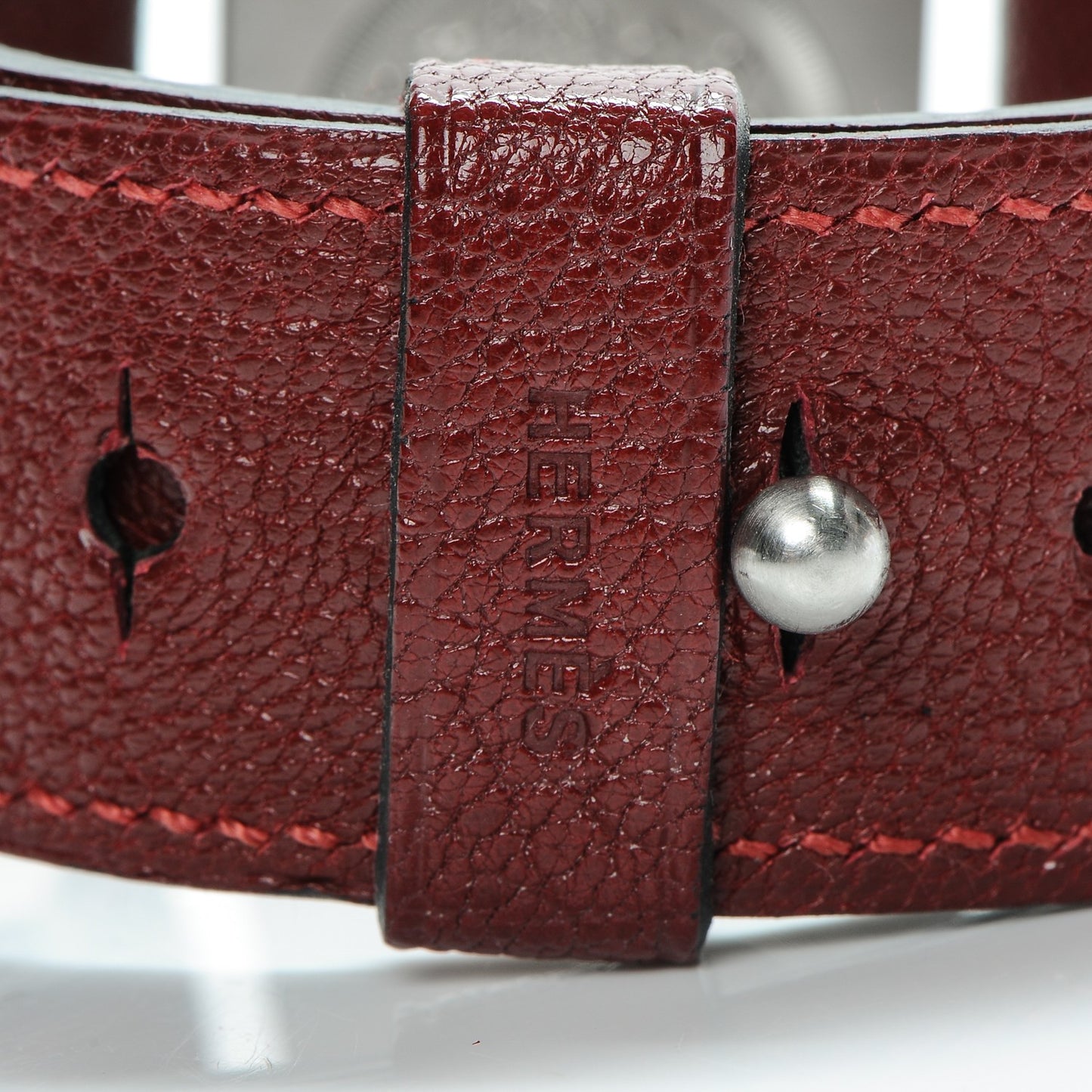 Stainless Steel Chevre Mysore 31mm Belt Quartz Watch Rouge H