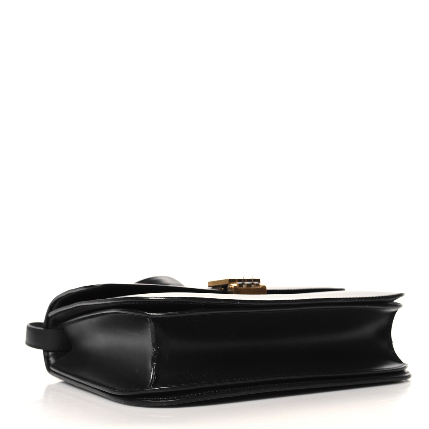 Box Calfskin Medium Classic Box Flap Bag Black