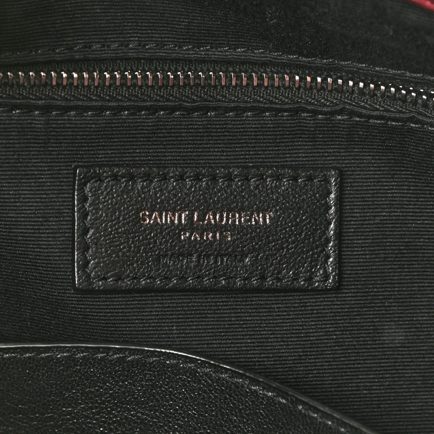 Saint Laurent Crinkled Calfskin Matelasse Monogram Medium Niki Shopper Tote Burgundy 6 of 8