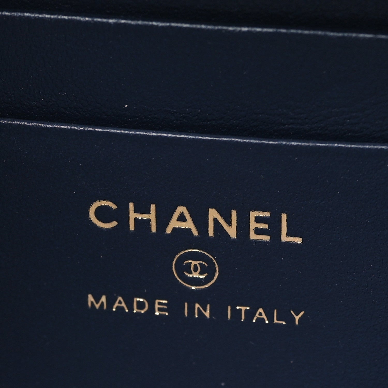 Chanel Caviar Quilted CC Filigree Vanity Clutch With Chain Navy 6 of 10