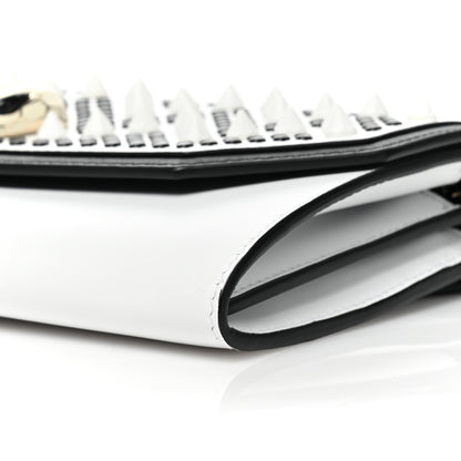Bulgari X NICHOLAS KIRKWOOD Calfskin Studded Serpenti Chain Wallet White 10 of 10