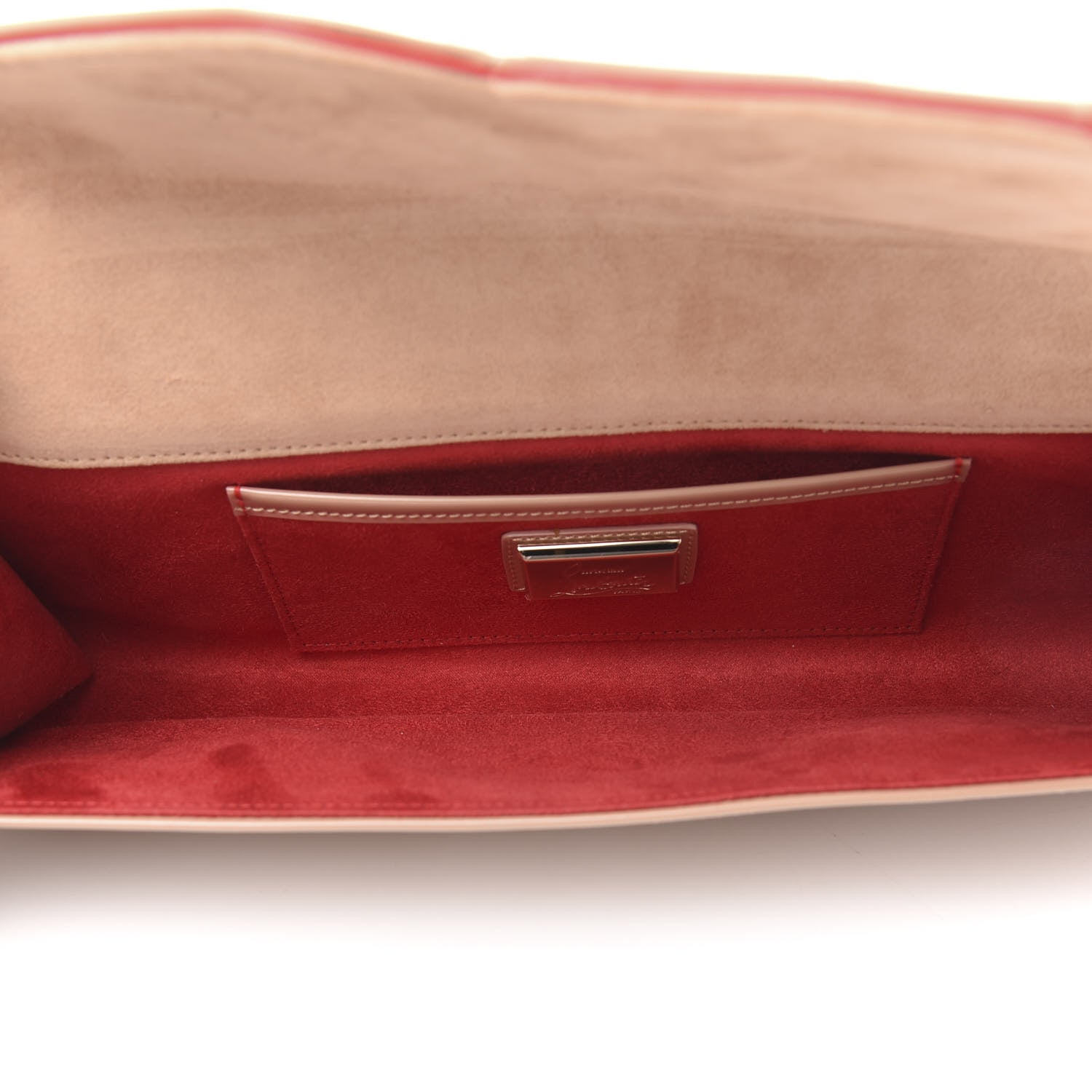 Christian Louboutin Patent So Kate Baguette Clutch Nude 5 of 11