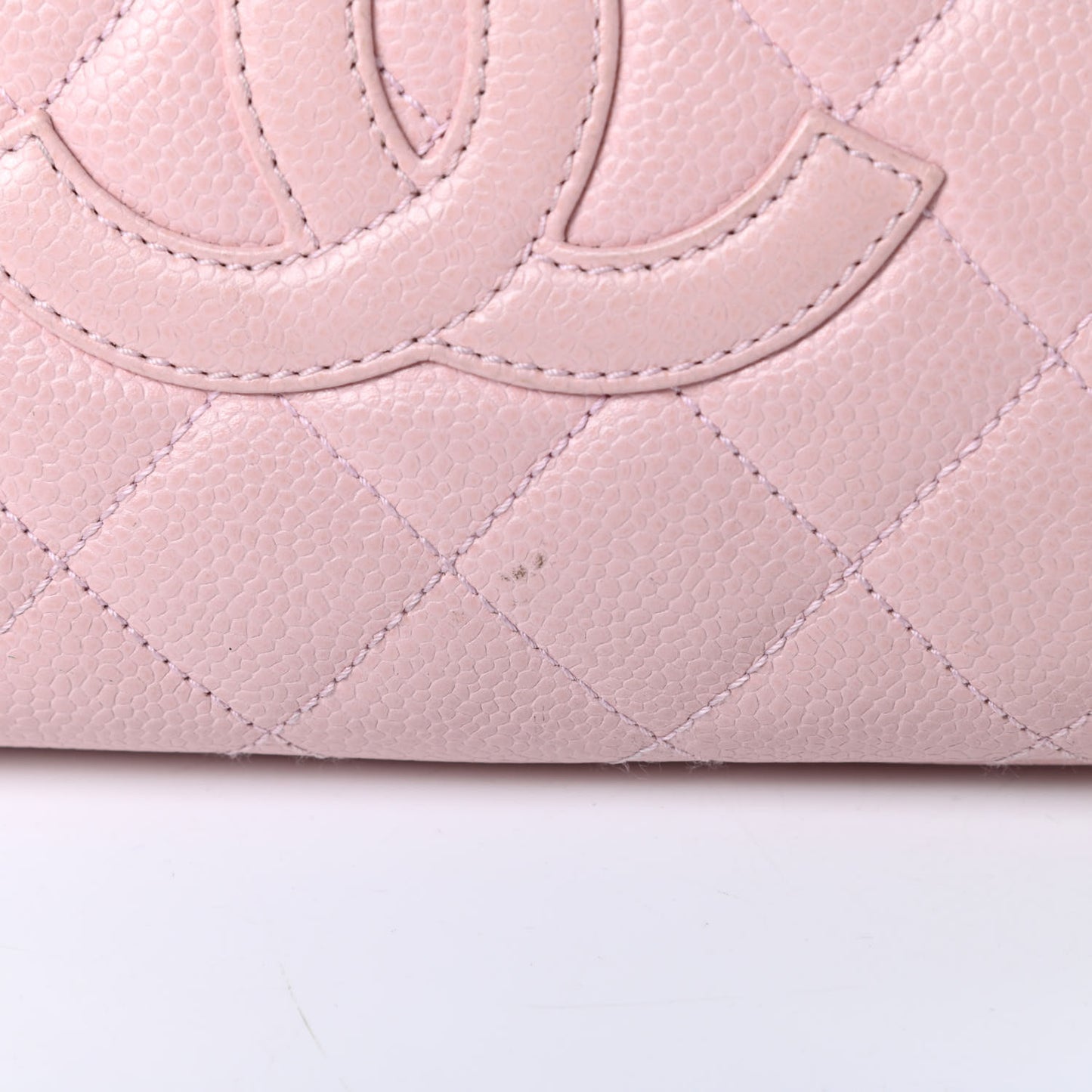 Caviar Quilted Petit Timeless Shopping Tote PTT Pink