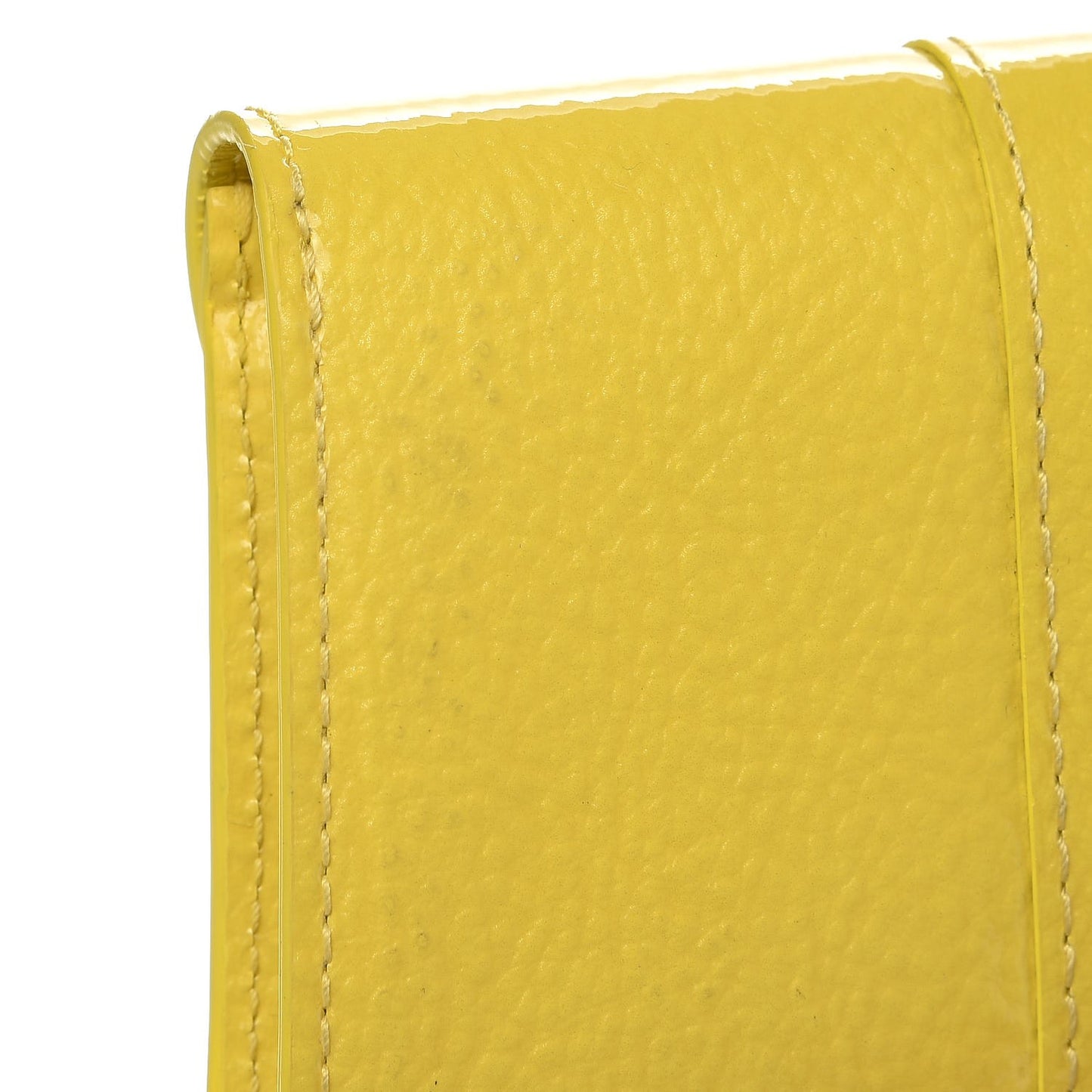 Vernis Gel Calfskin Brillant Coin Purse Citron