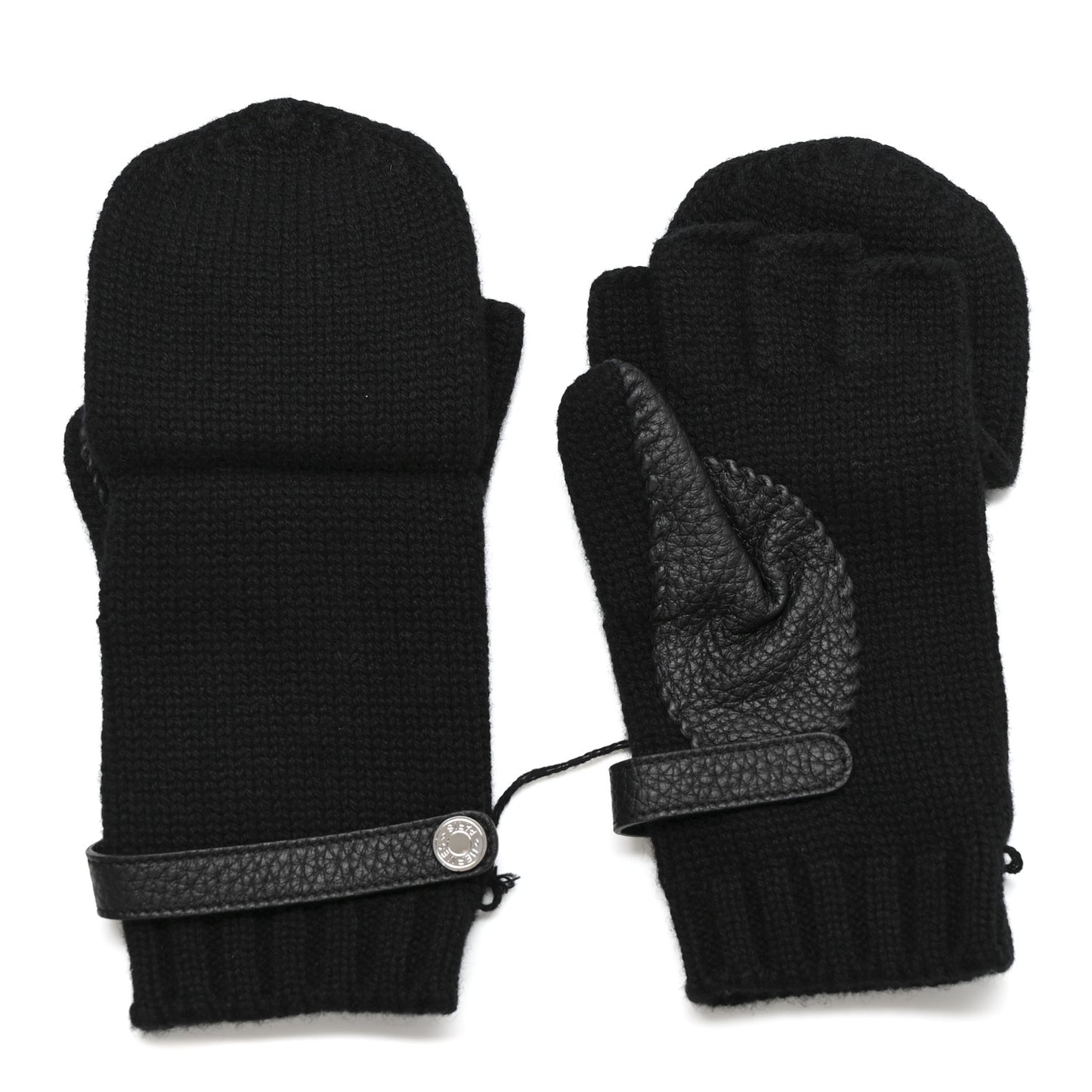 Cashmere Deerskin Baltimore Gloves S Black