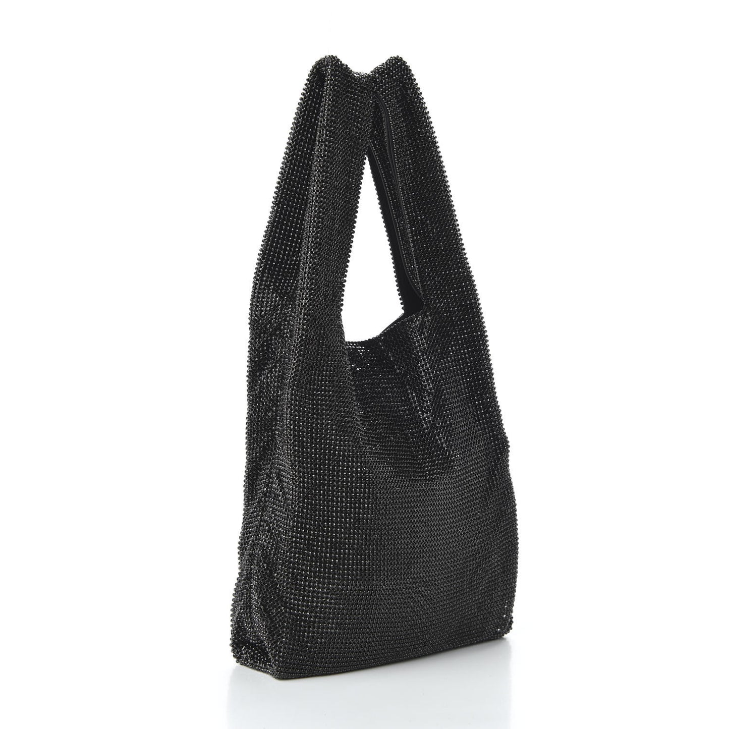 Crystal Mini Wanglock Shopper Black