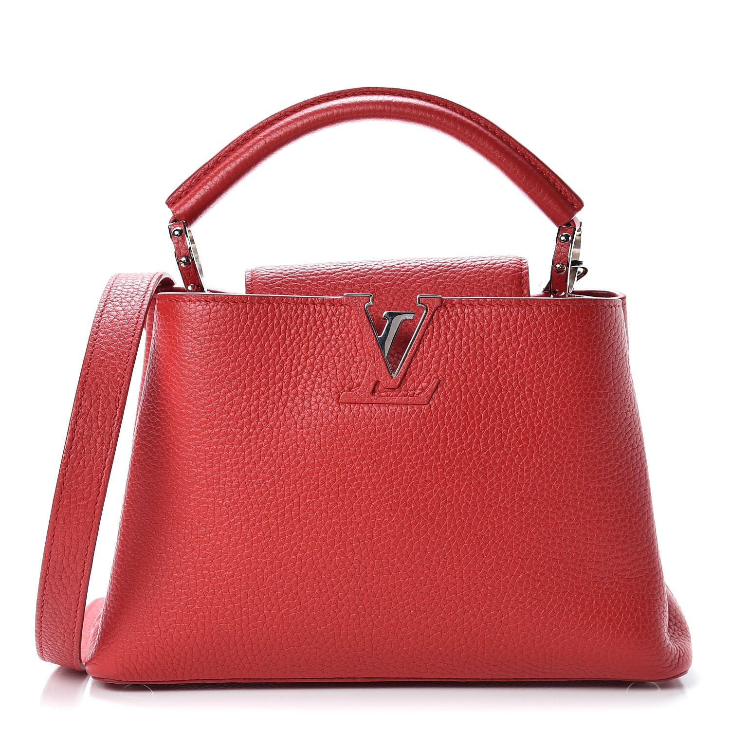 Louis Vuitton Taurillon Capucines BB Rubis 1 of 12