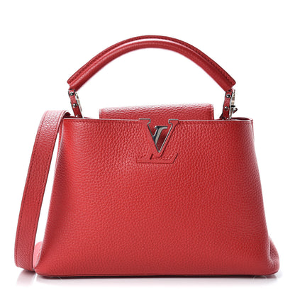 Louis Vuitton Taurillon Capucines BB Rubis 1 of 12