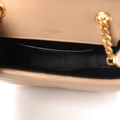 Saint Laurent Lambskin Matelasse Chevron Monogram Small Sulpice Bag Sable Beige 5 of 9